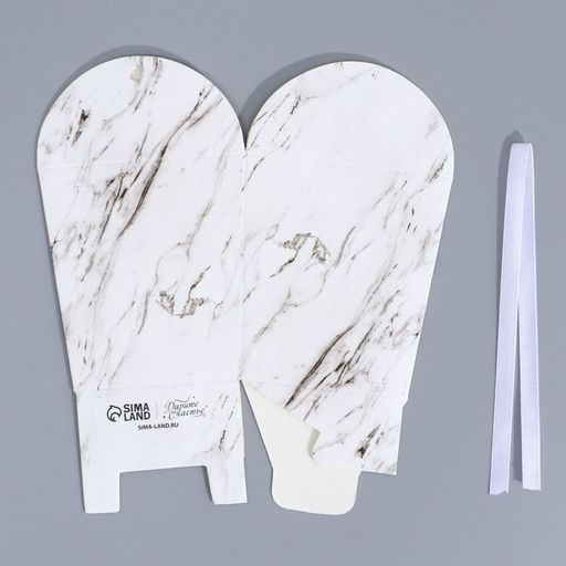 Цена за 5 шт. Бонбоньерка Мрамор, 7.5 8 7.5 см - Дарите счастье фото 7