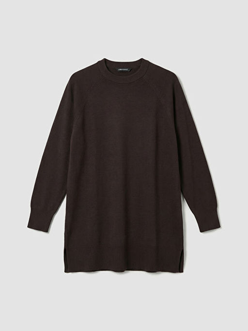 Bisiklet Yaka Kad?n Triko Tunik