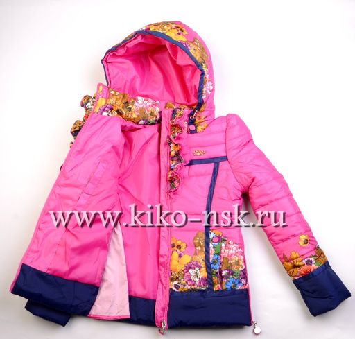 1133Б Куртка для девочки на синтепоне - Kiko фото 3