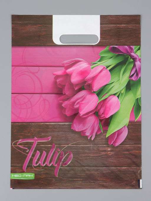 Цена за 25 шт. Пакет "Свидание , полиэтиленовый с вырубной ручкой 30х40 см, 60 мкм