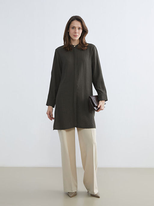 Hakim Yaka Dokulu Kad?n G?mlek Tunik