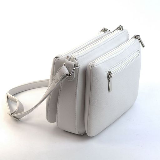 Женская сумка через плечо с тремя отделениями 87008 Вайт 2128-101 - Cidirro фото 3