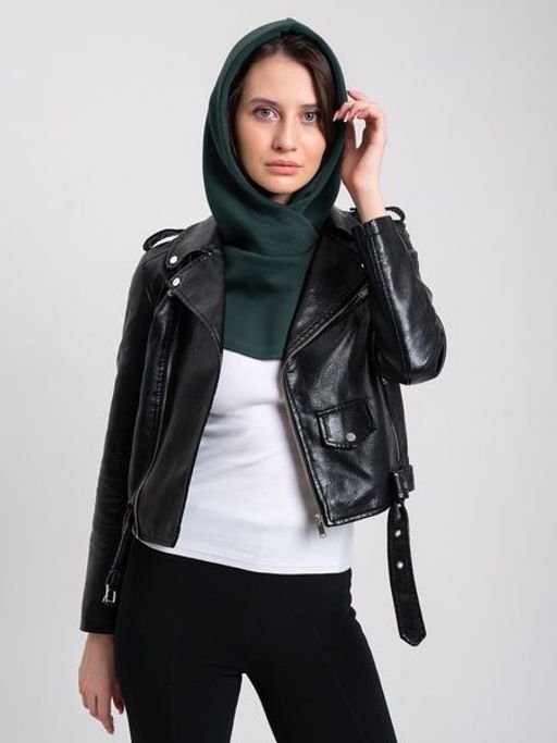 Капор трикотажный малахит, капюшон - Yollochka фото 3