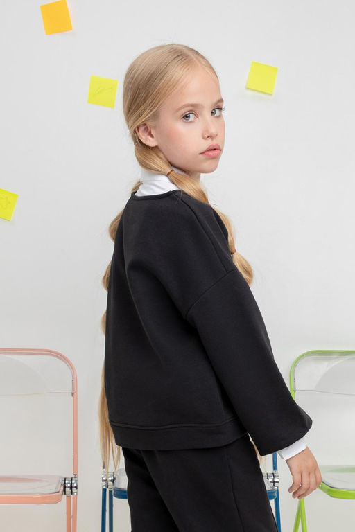 К 302153/черный джемпер для дев