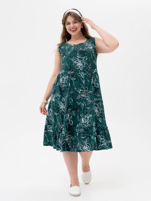 Сарафан( платье) с ярусной юбкой хлопок 100% - Binita фото 8