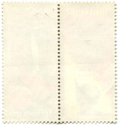 Марка XX  летие первого полета человека в космос  Программа Интеркосмос 1981 год