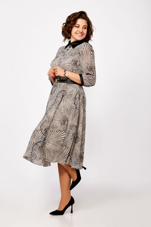 Платье Swallow 804 слоновая кость/принт ракушки - Romanovich style фото 10