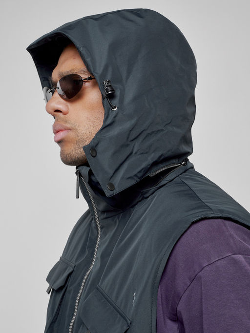 Куртка - жилетка трансформер 2 в 1 мужская зимняя темно-синего цвета 2409TS - Mtforce фото 33