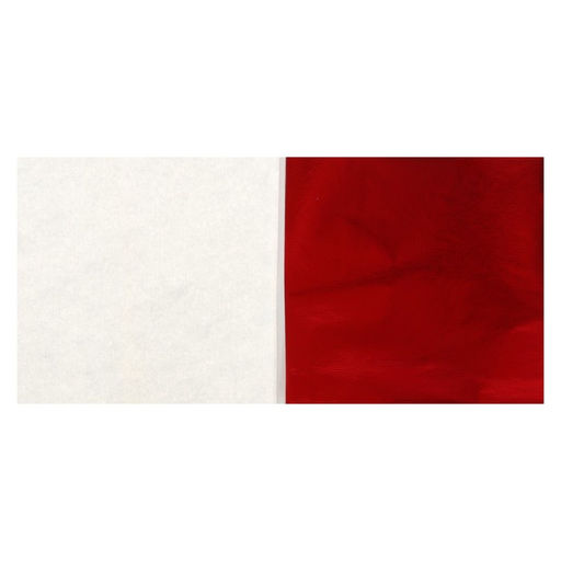 Поталь в книжке 8×8.5 см, 100 листов, фольгированная алая