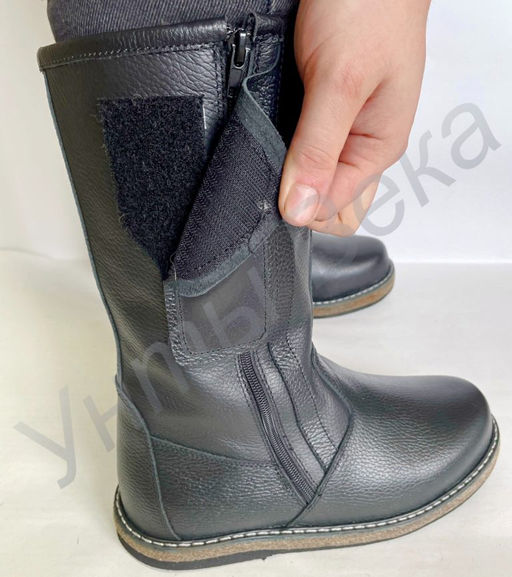 Сапоги мужские Алтай, черные, войлочная подошва