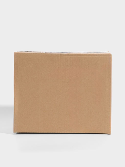 Ваза стекло настольная "Кеннет" ракушка, 20х24 см, коричнево-синий