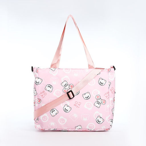 Шопер на молнии, цвет розовый - Simaland фото 3