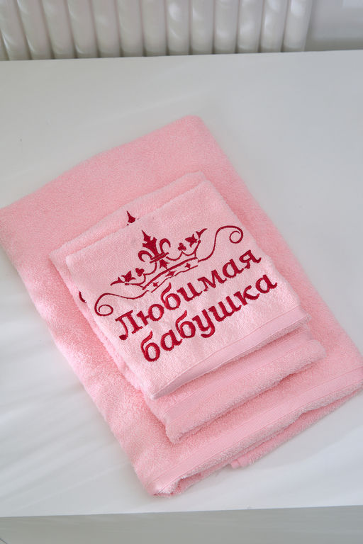 14418/12 "Любимая бабушка"полотенце махровое плотность 350гр