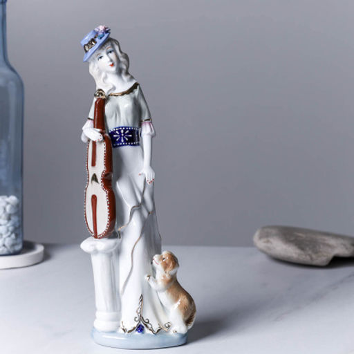 Статуэтка Дама музыкант 30 см / 150304 /уп 24/ - ГалеонТрейд фото 2