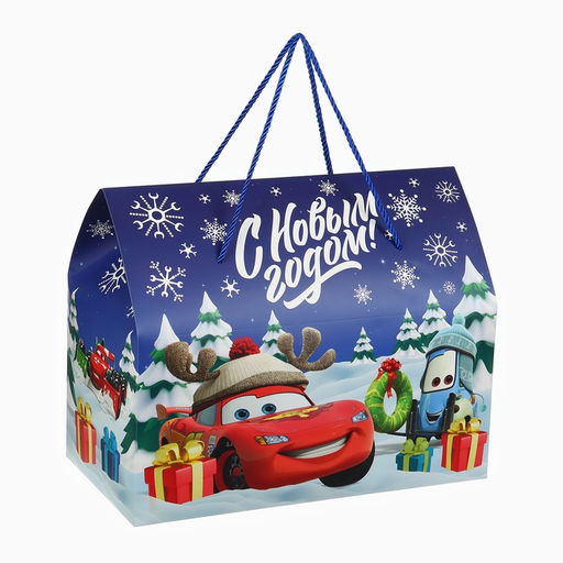 Пакет-коробка С Новым годом, 37 ? 33 ? 20 см