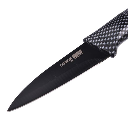 Цена за 6 шт., Нож кухонный овощной 9 см SATOSHI Карбон, нержавеющая сталь