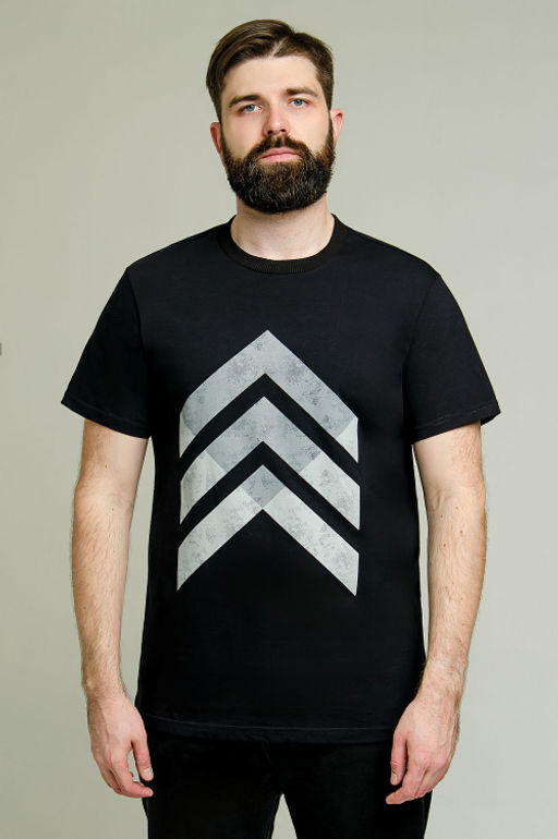 Арт. 61117 Футболка мужская 48-58 (6 шт) Цвет:черный - Идеал фото 4