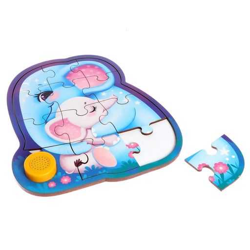 Пазл деревянный с чипом Слоники - Лесная мастерская фото 5