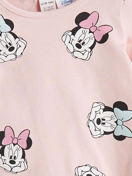 Minnie Mouse Bask?l? K?z ?ocuk Pijama Tak?m