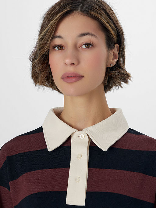 Поло женское в полоску - Mark formelle фото 4