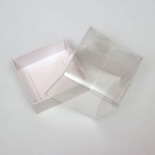 Цена за 5 шт. Коробка для пирожных, белый, 8×8×8 см Кондитерская упаковка