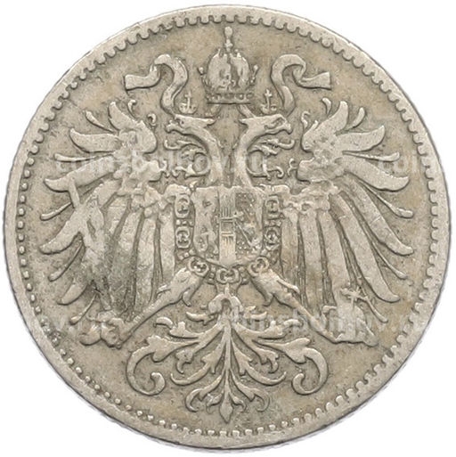 Монета 10 геллеров 1893 года Австрия