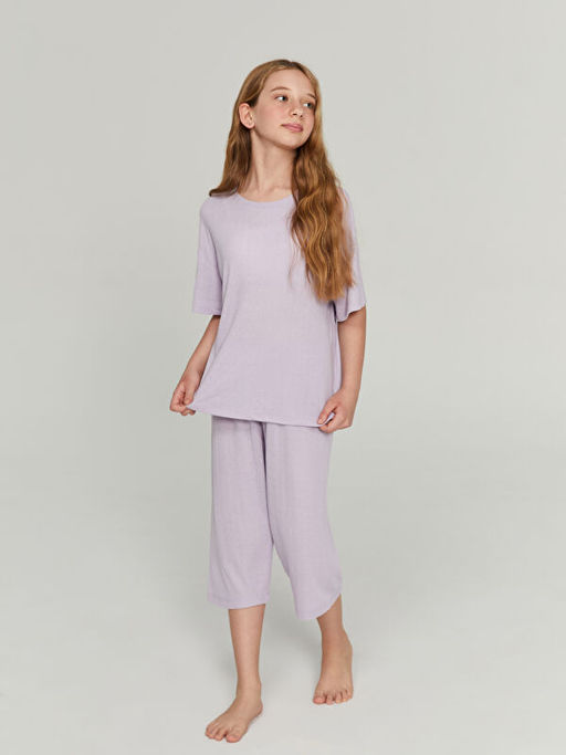 K?z ?ocuk Pijama Tak?m? Anne K?z Kombini
