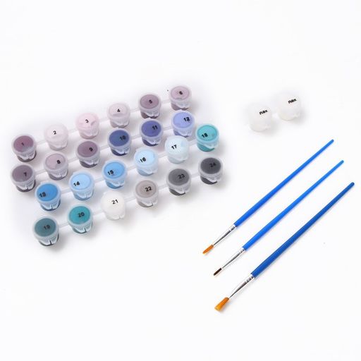 Картина по номерам на холсте с подрамником Еноты под луной 40 50 см - Школа талантов фото 5