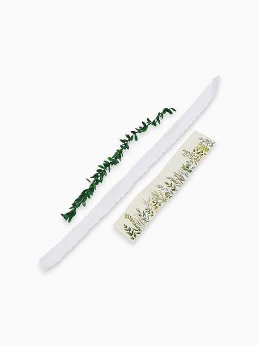 Цена за 2 шт. Пасхальный декор для кулича и яиц Листья, краска, фольга, свеча, ободок, украшение, перчатки