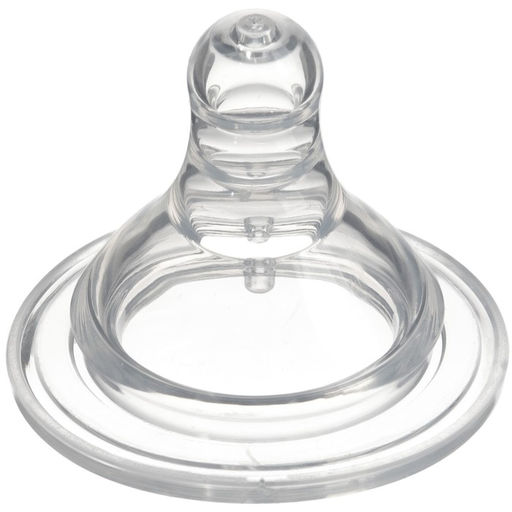 Соска на бутылочку M&B «Baby 1», антиколиковая, широкое горло Ø50 мм., от 0 мес., медленный поток, 2 шт.