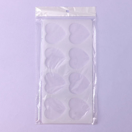 Форма для шоколада Сердечки, силикон, 8 ячеек, 23.5?11.5?0.3 см, прозрачная