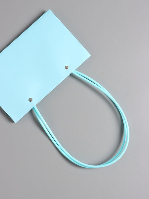 Цена за 10 шт. Сумка переноска для цветов, влагостойкая, тиффани, 22×10.5×13.5 см