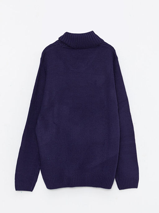 ?al Yaka Desenli Uzun Kollu Erkek ?ocuk Triko Kazak - Waikiki фото 2