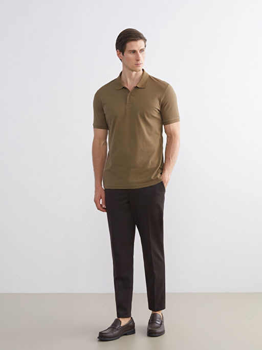 Polo Yaka K?sa Kollu Pike Erkek Ti??rt