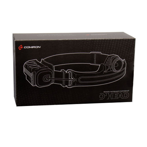 Фонарь налобный спортивный COMIRON OHEAD корпус ABS, IPX5 свет COB 400lm аккум 18650 3.7V 2000 mAh, USB Type-C; индикатор КРАСНЫЙ ава /уп 50/100/ - ГалеонТрейд фото 9