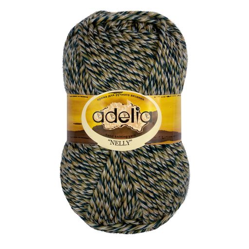 Пряжа ADELIA NELLY 70% шерсть, 30% акрил 5 шт. х 100 г 100 м  5 м