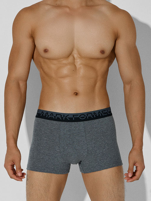 Цена за 2 штуки! Трусы боксеры мужские серые