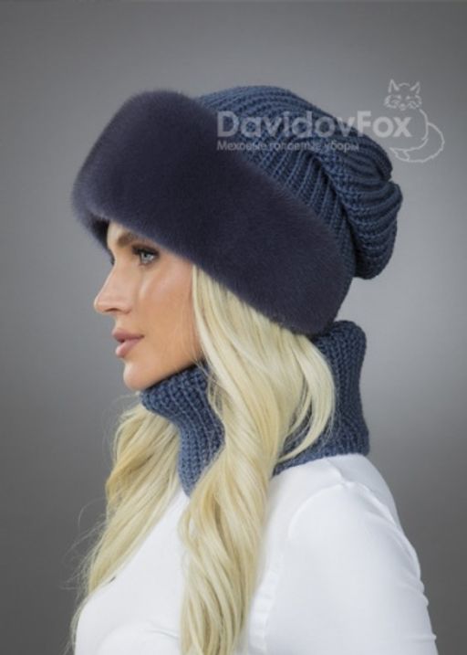 Комплект Ника норка трикотаж байкал манишка