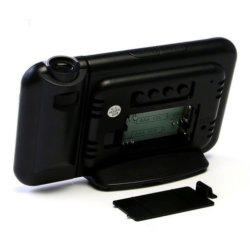 Часы электронные настольные, USB, календарь, будильник, с проекцией, белая индикация