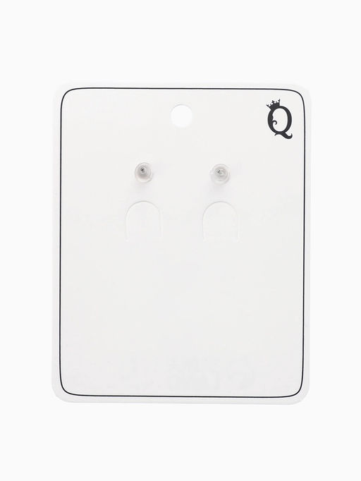 Серьги «Цветок розы», белые в серебре