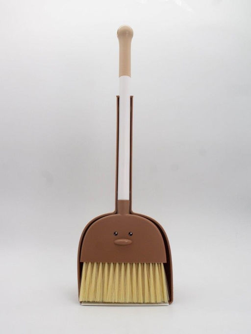 Веник с совком "Big bear", brown