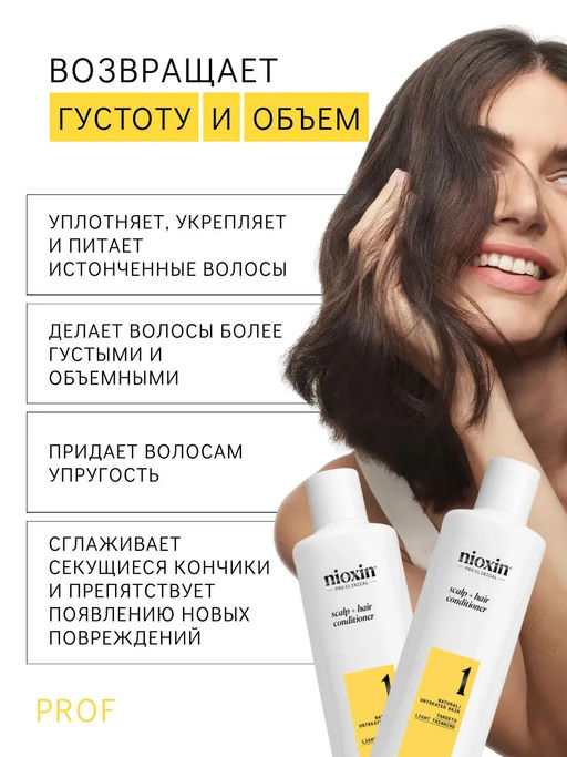 Маска Система 1 для натуральных волос с тенденцией к истончению, 100 мл Nioxin  фото 3