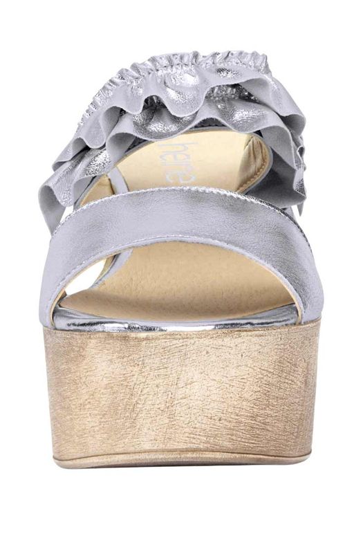 Шлепки, серебристые - Heine фото 5