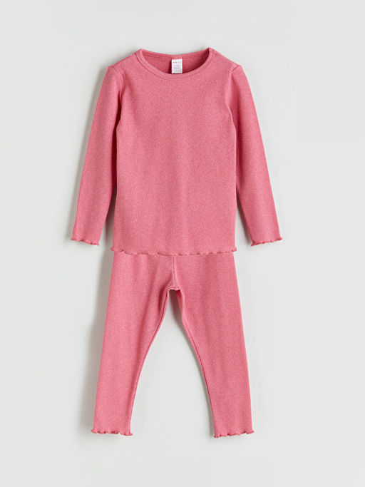 Bisiklet Yaka K?z Bebek Pijama Tak?m?