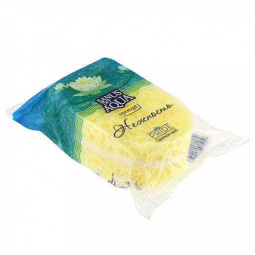 Губка банная для тела "Нежность" 17х10,5х6,5см, профилированная, пенополиуретан (Россия)