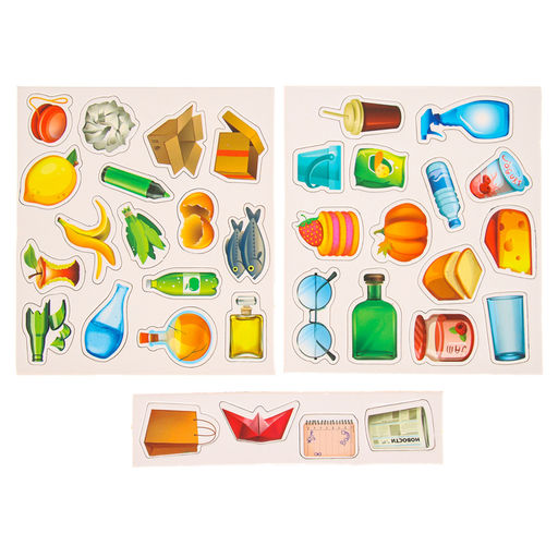 Сортер «Раздельный сбор мусора», 33 детали