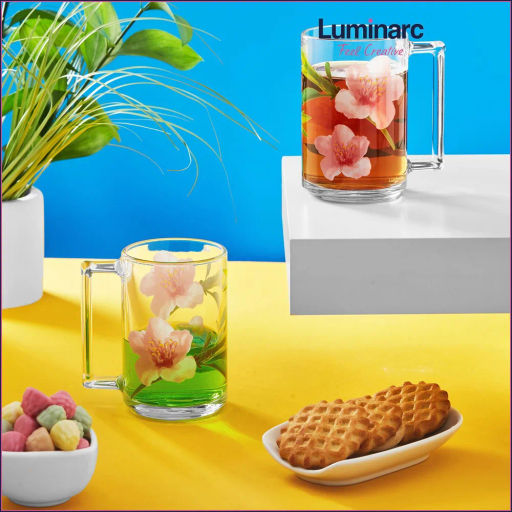 Люминарк Кружка ФИТНЕС 320мл Микс декоров Цветы (Бергамот, Белая Орхидея, Уотер колор, Латон) /Люминарк/ - Luminarc фото 10