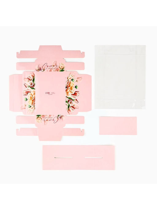 Цена за 5 шт. Коробка под 6 конфет с ячейками Самой чудесной, 10?14.5?3 см