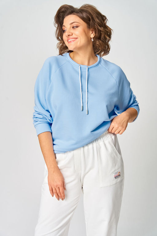 Джемпер Rumoda 2270 голубой  фото 7