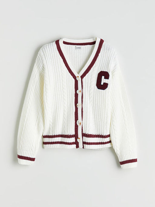 V Yaka K?z ?ocuk Triko H?rka